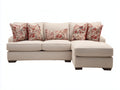 Ecksofa Stoff 260x170x84 cm - Beige - Modernes Wohnzimmerdesign