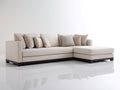 Ecksofa Webstoff 285x165x78 cm beige für Wohnzimmer - modern mit breiter Liegefläche