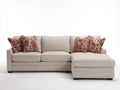 Ecksofa Stoff 245x160x84 cm - Beige - klassischer Wohnstil für Wohnzimmer